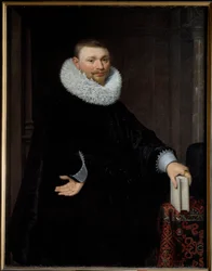 portræt af hr. Fredag ​​Van Vollenhoven Jr. Maleri af Jan Van Ravesteyn (cirka 1570 - 1657) Ec. Hol., omkring 1620. Olie på lærred. Mål: 1,31 X 1,03 m. Lille, Museum of Fine Arts