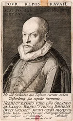 Portræt af komponisten Orlando di Lasso 1532-1594, 1593.