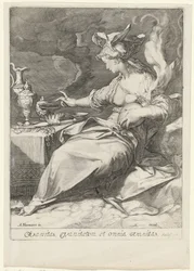 Allegorie op de vergankelijkheid (Vanity) Forfængelighed, forfængelighed og al forfængelighed (titel på objekt)