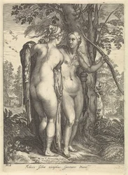 Diana og en nymfe foran et træ Diana og hendes nymfer (serietitel)