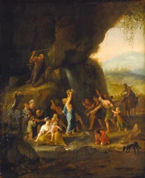 Moses slår på klippen