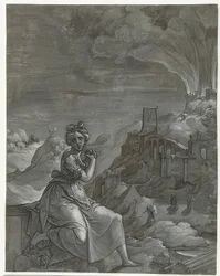 Cassandra sørger over Trojas fald. 1550-55