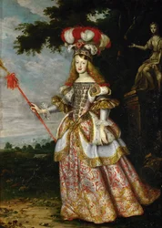 Margarita Teresa, Spædbarn af Spanien 1651-1673, i teatralsk kostume, 1667