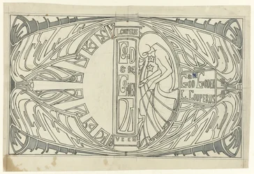 Banddesign for: Louis Couperus, God and Gods, 1903