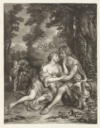 Venus forhindrer Adonis i at jage