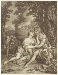 Venus forhindrer Adonis i at jage