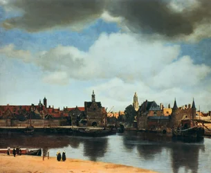 Udsigt over Delft, Holland, efter branden, c1658.