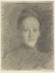 Portræt af frøken C.J. veth