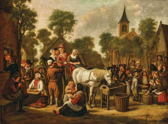 Jan Victors Market Scene 1650s