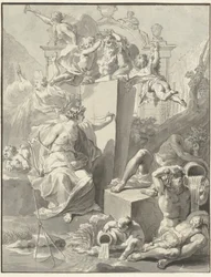 Design til titelbladet af W. van der Hoeven, Westermeer, 1721