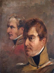 Generalmajor Sir Frederick Cavendish Ponsonby og generalmajor Sir Colin Campbell (olie på lærred)