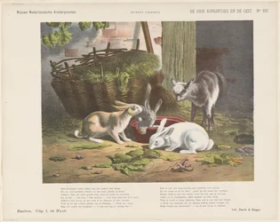 De tre kaniner og geden (titel på objektet) Nye hollandske børnetryk (serietitel på objekt) Funkes print (serietitel på objekt)