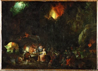 Sankt Antonius den Stores fristelse (maleri på kobber)