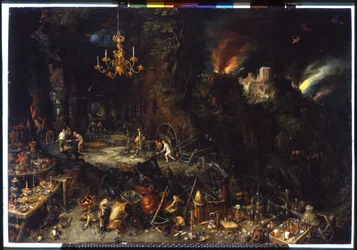 Ilden af Brueghel Jan I (1568-1625) 1621 (olie på lærred)