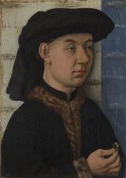 En ung mand med en ring, ca. 1450