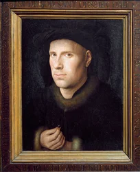 Portræt af Jan De Leeuw (olie på træ