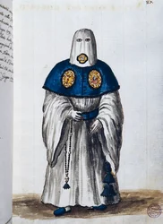 Ærkebroderskab for rosenkransens stemmeret, grundlagt i Helligåndssøstrenes kirke i Venedig, bind II, f 87, af Giovanni di Grevembroch eller Grevenbroch (1731-1807)