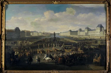 Ludvig XIV nærmer sig Pont Neuf, Paris