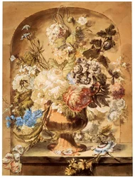 Blomster, 18. eller begyndelsen af 1800-tallet