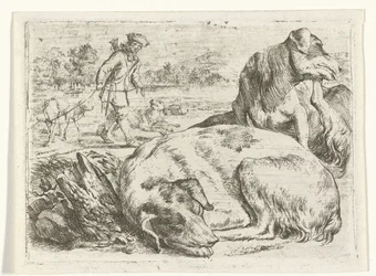 Jæger med sine hunde