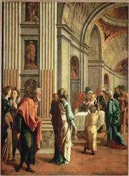 Jesus bragt til templet (maleri på egetræ)