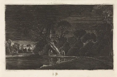 Landskab ved måneskin