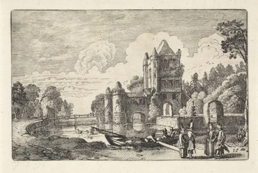 Landskab med Amsterdam-porten i Haarlem Landskaber (serietitel) Amenissimae aliquot requculae (serietitel)