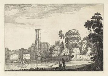 Pont ved en bro og en ruin Landskaber (serietitel) Amenissimae aliquot requculae (serietitel)