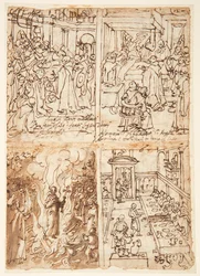 Otte scener fra San Giovanni Gualbertos liv (recto og verso)