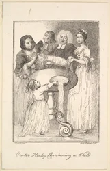 Orator Henley, der døber et barn, 1794.
