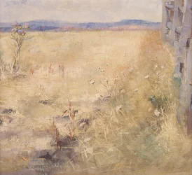 Pløjeland om sommeren, ca. 1900