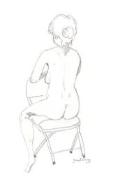 Figurtegning 4, ca. 2016 (blyant på papir)