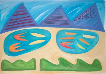 Landscape Within, 2015 (akvarel og gouache på papir)