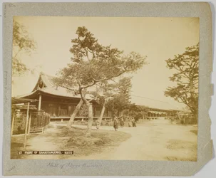 Forsiden af Sanjusangendo, Kyoto, Japan (s/h-billede)