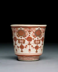 Cup, Kaga-provinsen, Meiji-æraen (porcelæn)