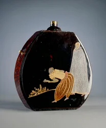 Krudtkolbe (lakeret træ) (bagsiden af 117750)