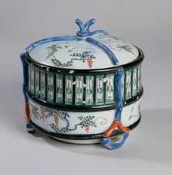 Røgelsebrænder, slutningen af det 17. århundrede (kakiemonporcelæn med overglasur emalje)
