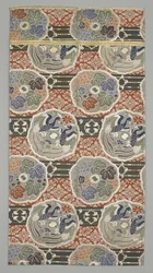 Obi Fragment, slutningen af det 19.-begyndelsen af det 20. århundrede (silkestof)