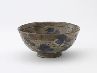 Serveringsskål med dekoration i Kenzan-stil, Kyoto, Edo-periode (keramik)