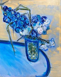Fleur De Sel No. 3 Blå søndage, 2021 (olie på lærred)