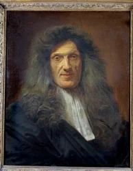 Portræt af Louis XIVs læge, Raymond Finot (1636-1709) Maleri af Jean Baptiste Jouvenet (1644-1717) 1704. Dim 0,73 x 0,59 m Louvre-museet, Paris