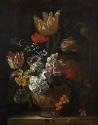 Blomsterstykke (olie på lærred)