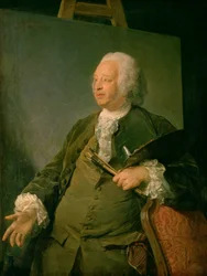 Portræt af Jean-Baptiste Oudry, ca. 1753 (olie på lærred)