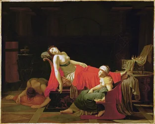Kleopatras død (olie på lærred)