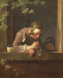 Sæbebobler, ca. 1733-34 (olie på lærred)