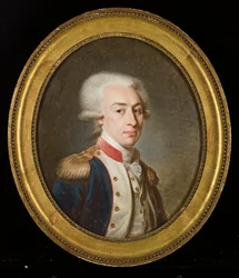 Portræt af Marquis de La Fayette (pastel på papir)
