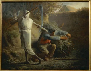 Døden og skovhuggeren (maleri på lærred)