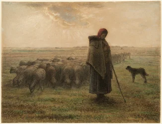 Hyrdinde og hendes flok