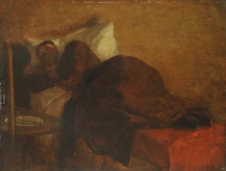 Kunstnerens kone (olie på panel)