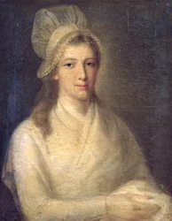 Charlotte Corday (1768-93) (olie på lærred)